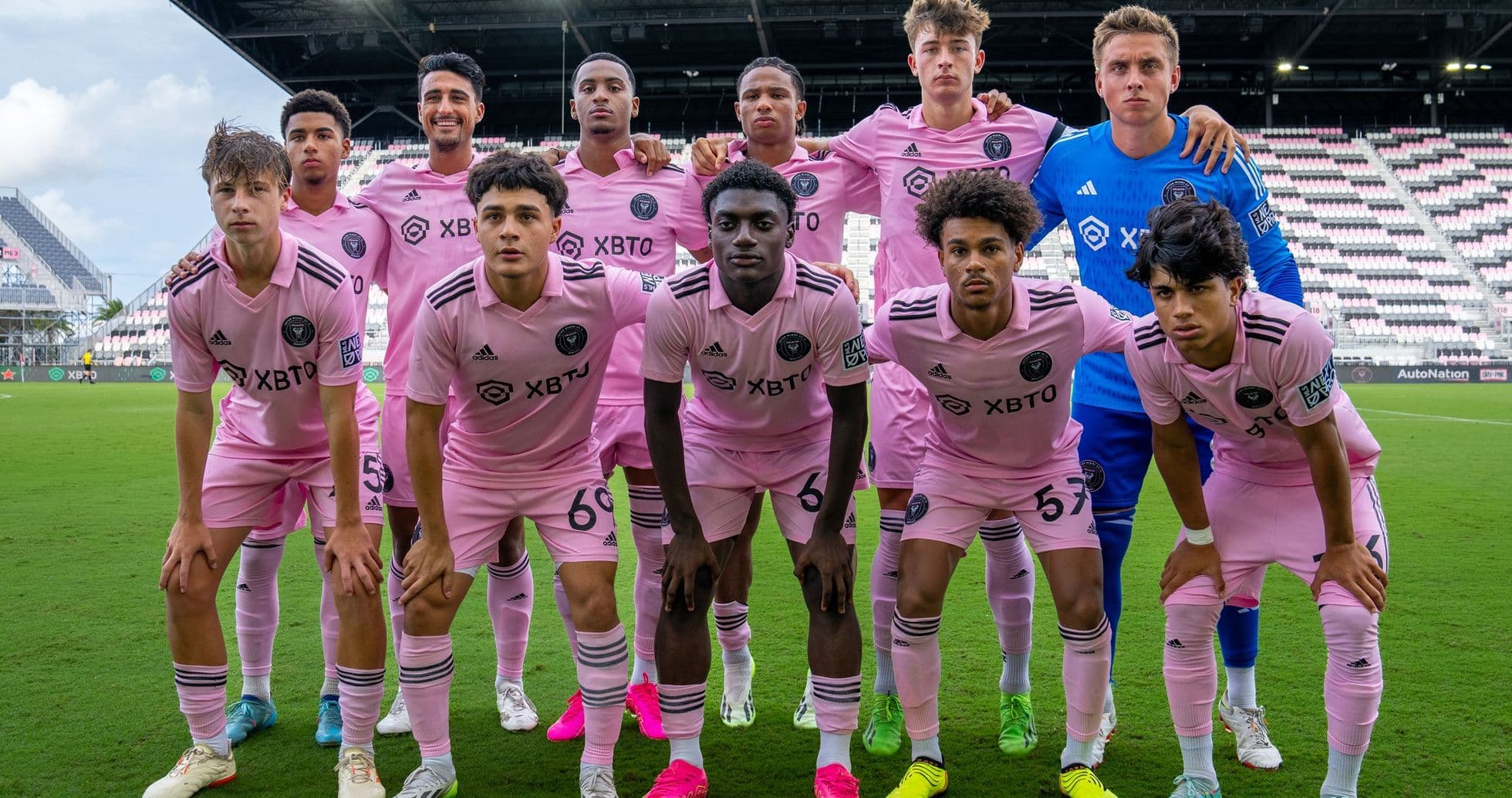 Inter Miami II team photo before the match