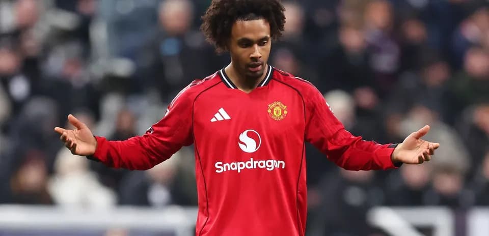 Player in red Manchester United jersey during match