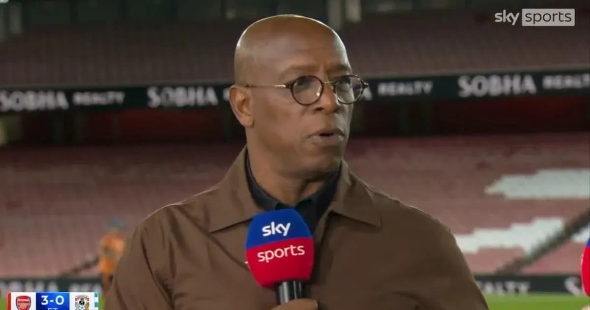 Sports analyst speaking during pre-match broadcast