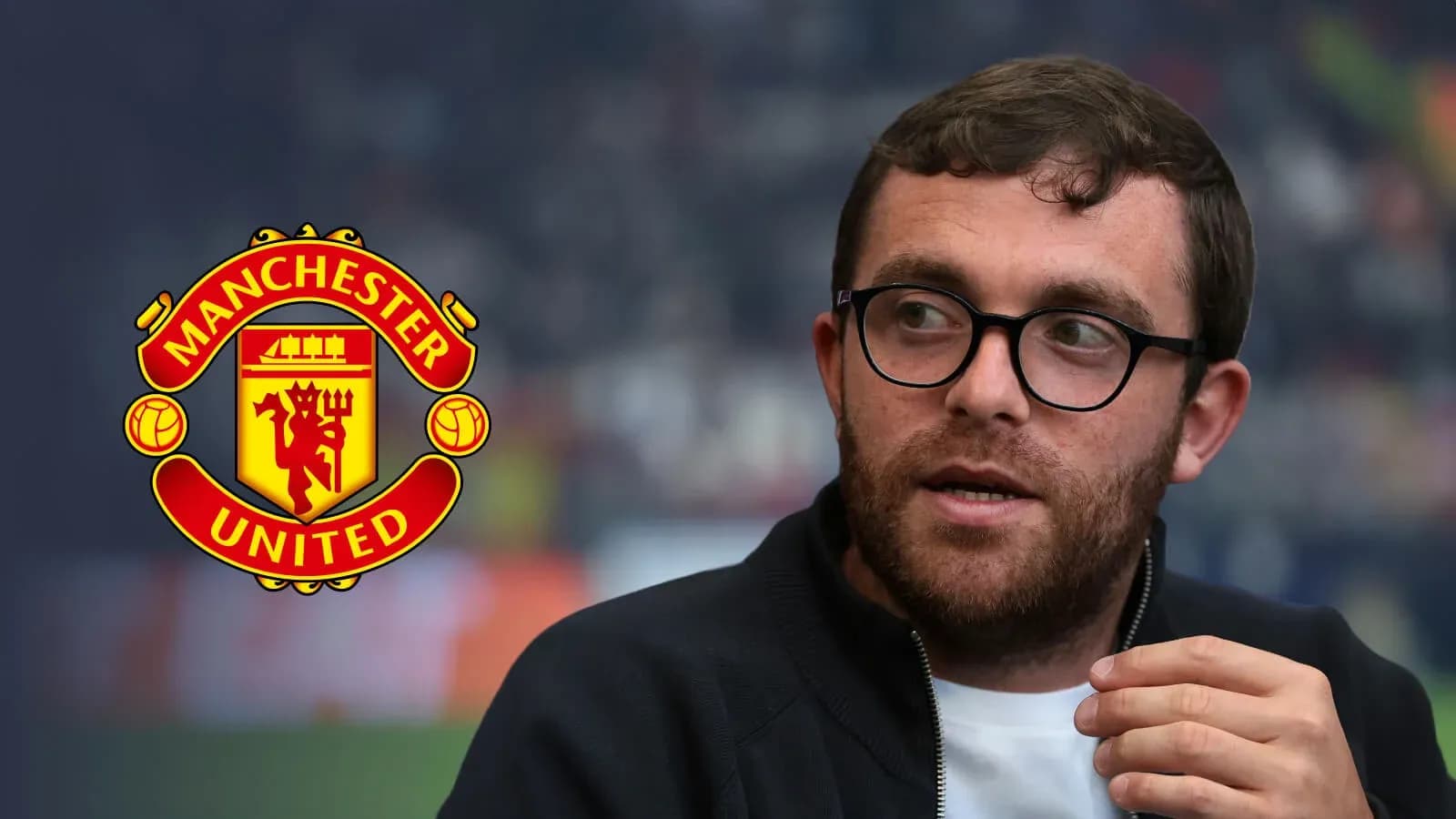 Person discussing Manchester United in an interview