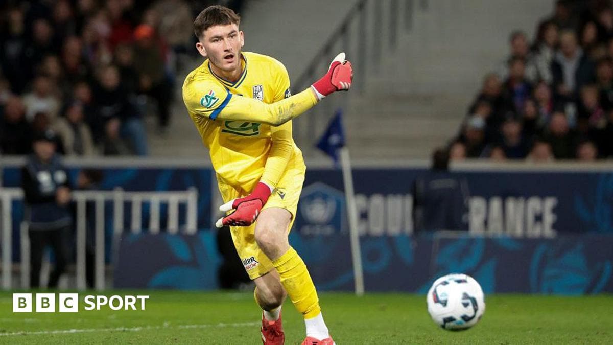 Goalkeeper throwing the ball during a match