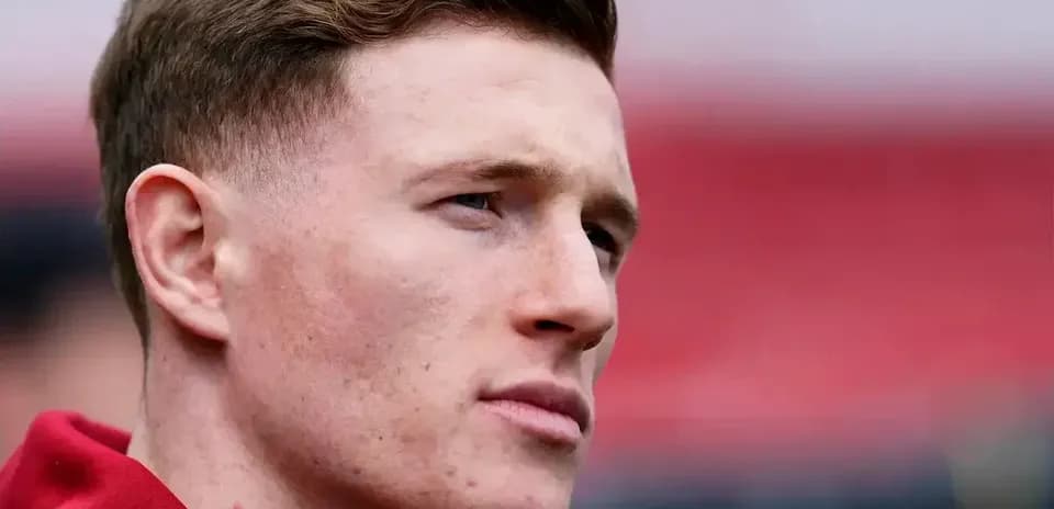 Player looking focused during match warm-up