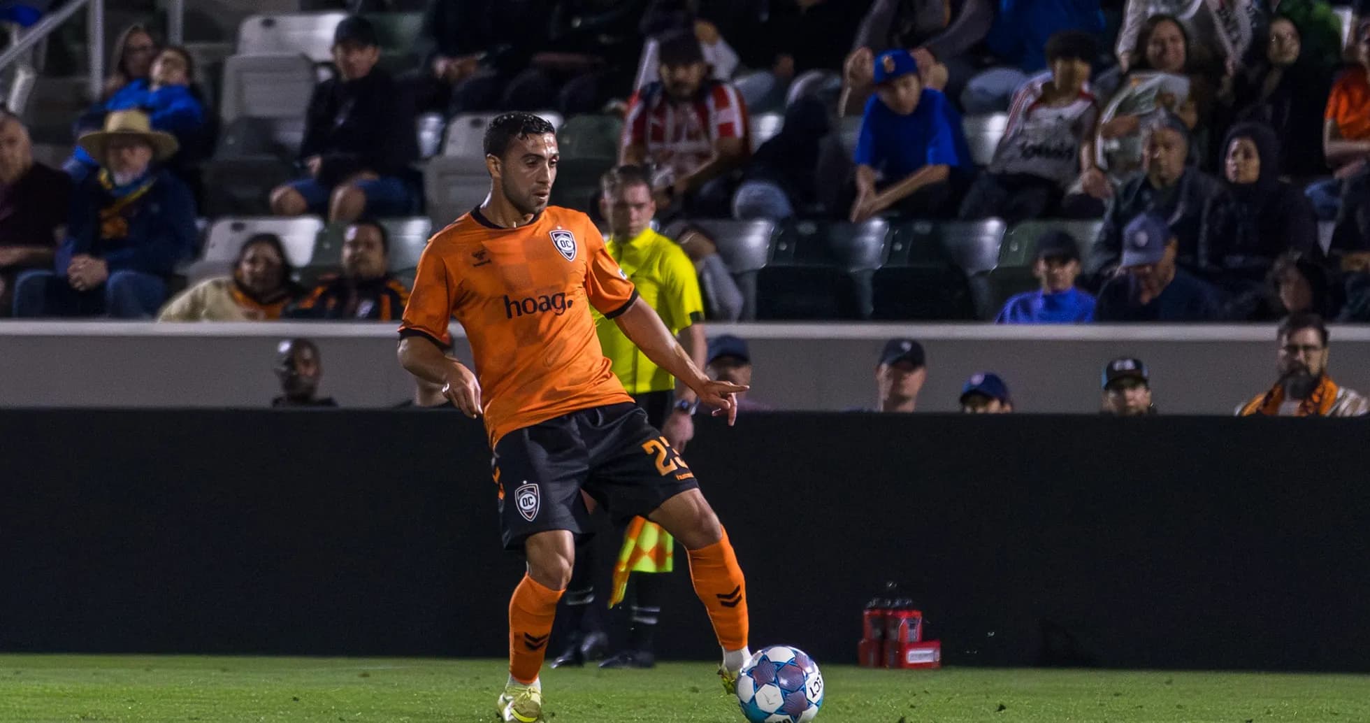 Orange County SC player during USL Championship match