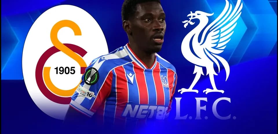Player wearing Crystal Palace jersey with club logos