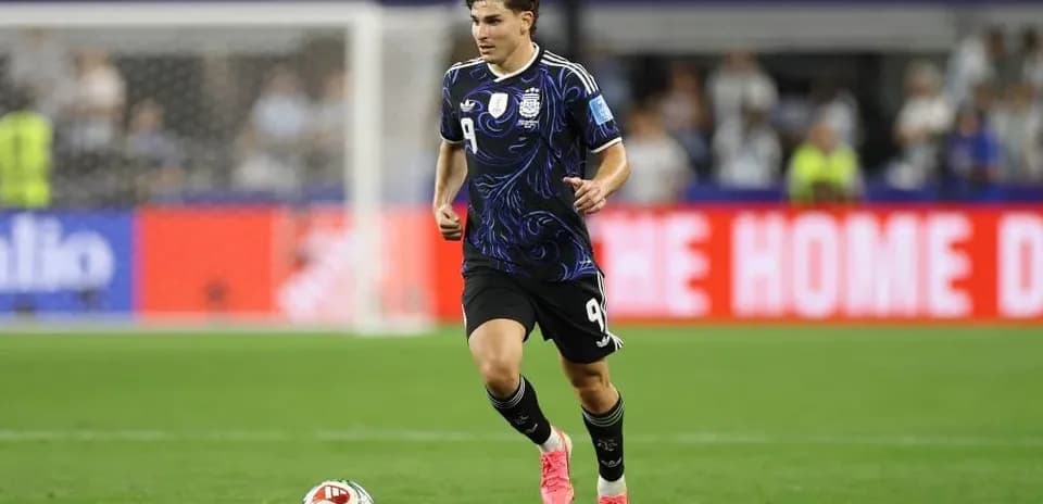 Player running with ball during match