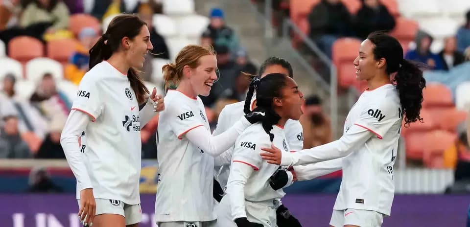 Celebration of players after scoring a goal