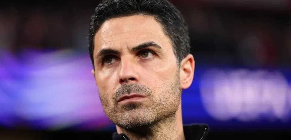Man looking focused during a sports event
