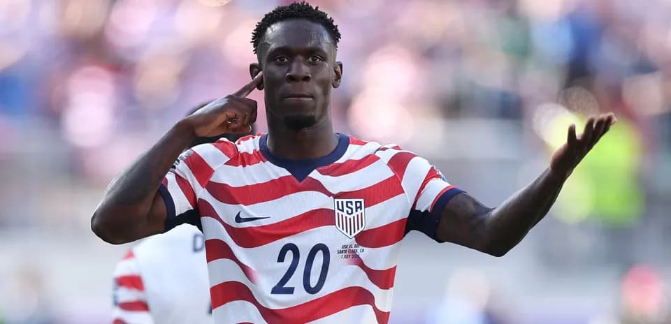 Player celebrating during USA football match