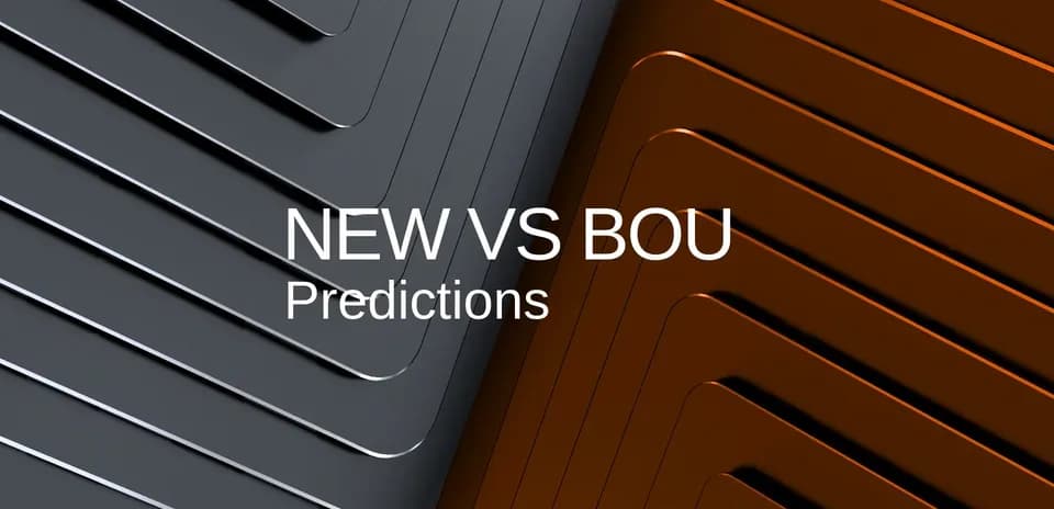 Graphic displaying predictions for New vs Bournemouth