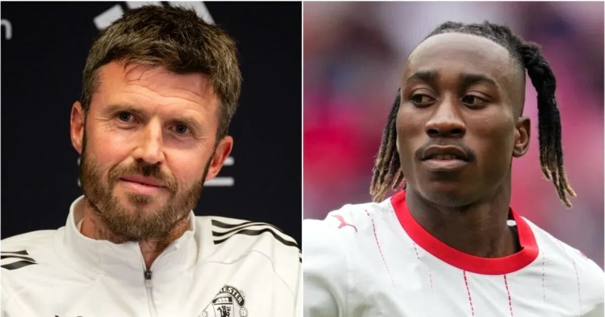 Split image of a football manager and player