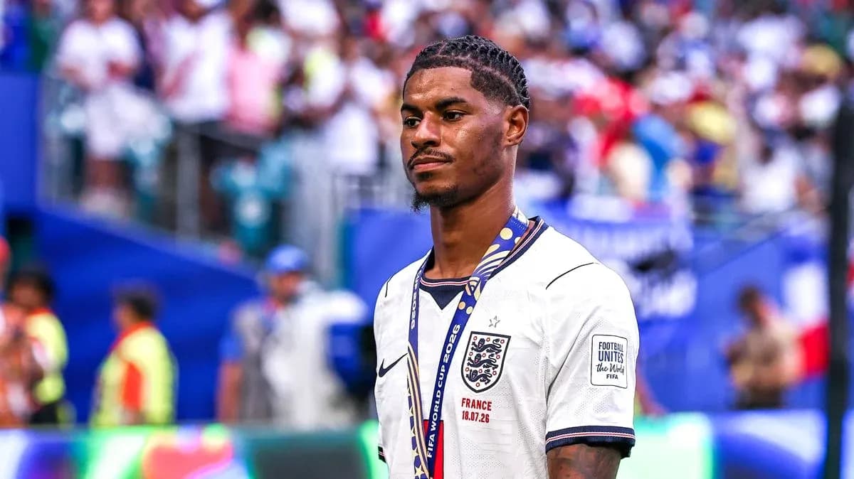 Player in England jersey walking after match