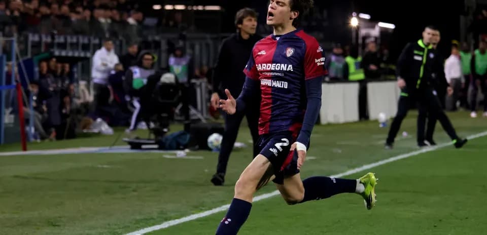 Player celebrating after scoring a goal on field
