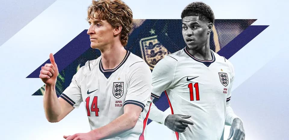 Two England players in national team kits