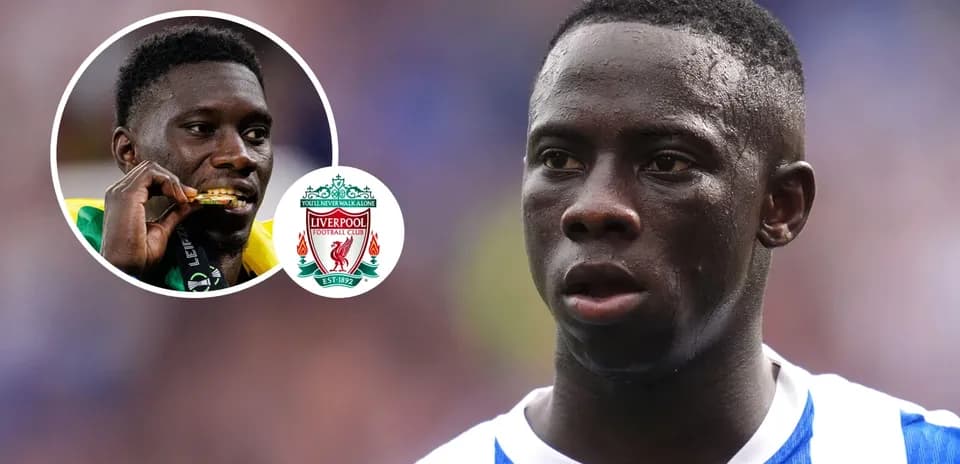 Player in close-up during match with Liverpool logo