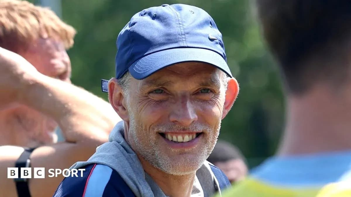 Coach smiling during training session outdoors