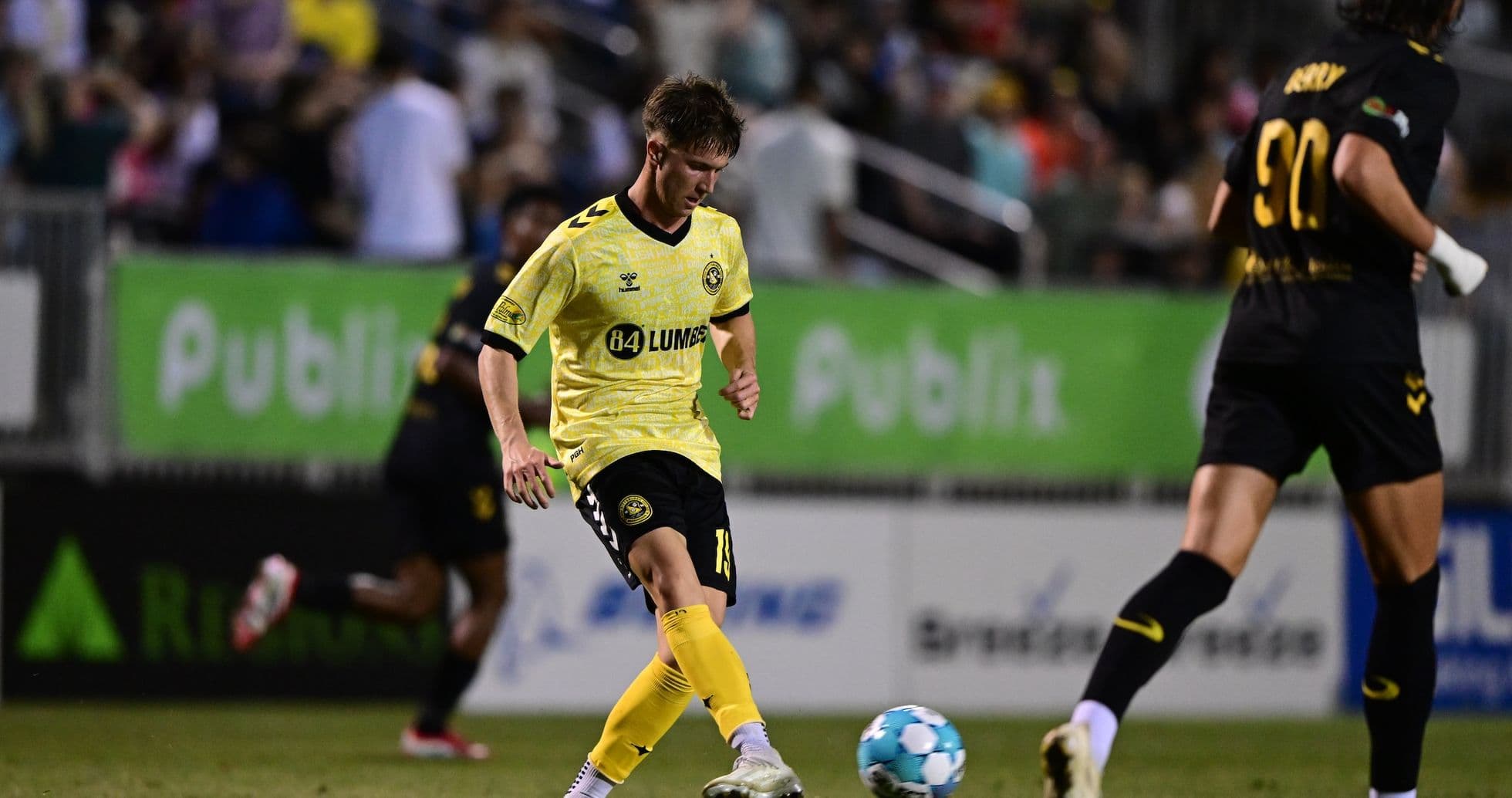Charleston Battery player in action during match
