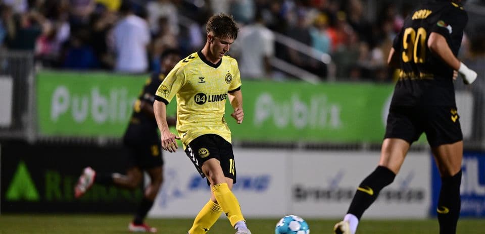 Charleston Battery player in action during match