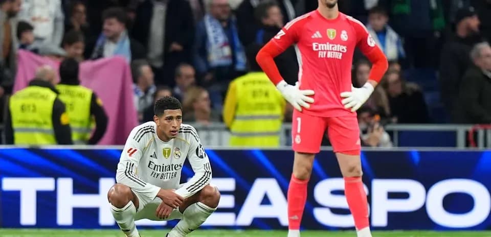 Real Madrid players dejected after a match