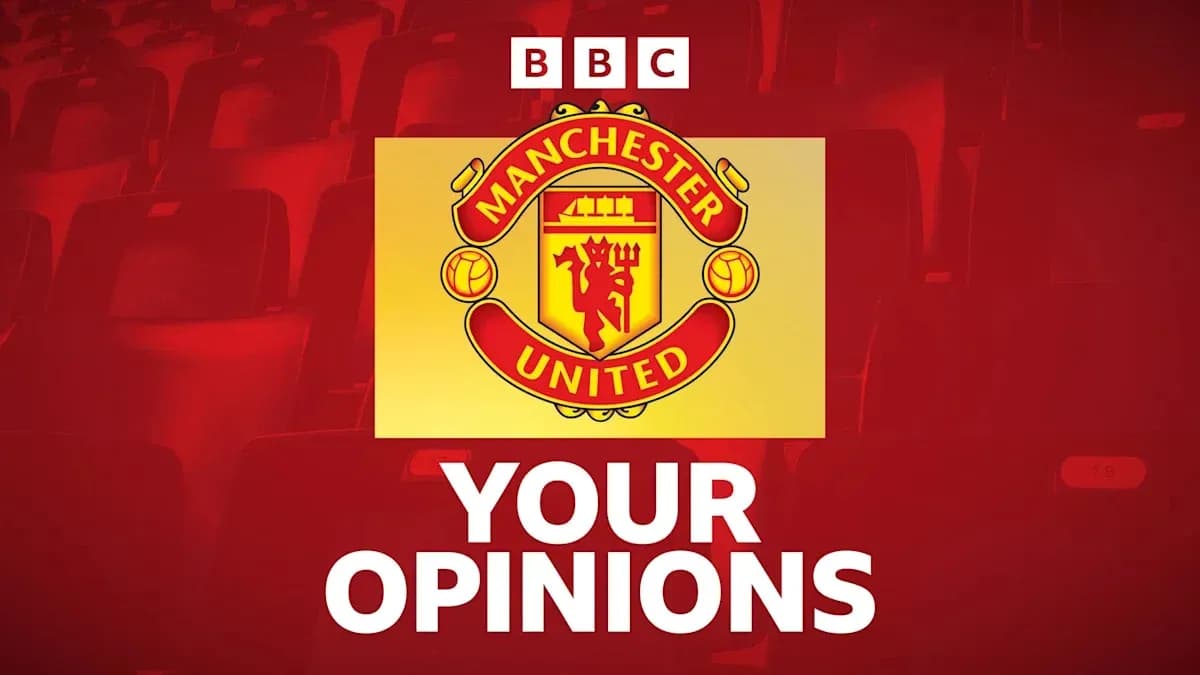 Manchester United logo with text 'Your Opinions'