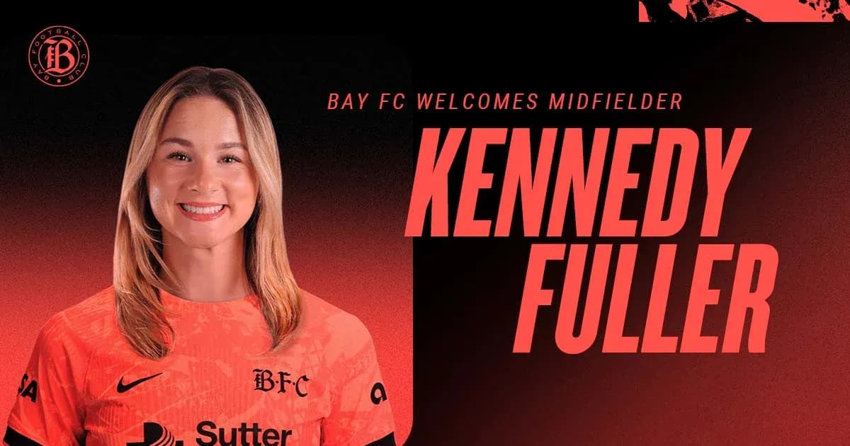 Kennedy Fuller in Bay FC jersey smiling