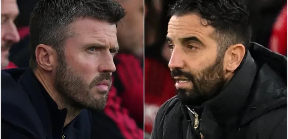 Two football managers observing the match from sidelines