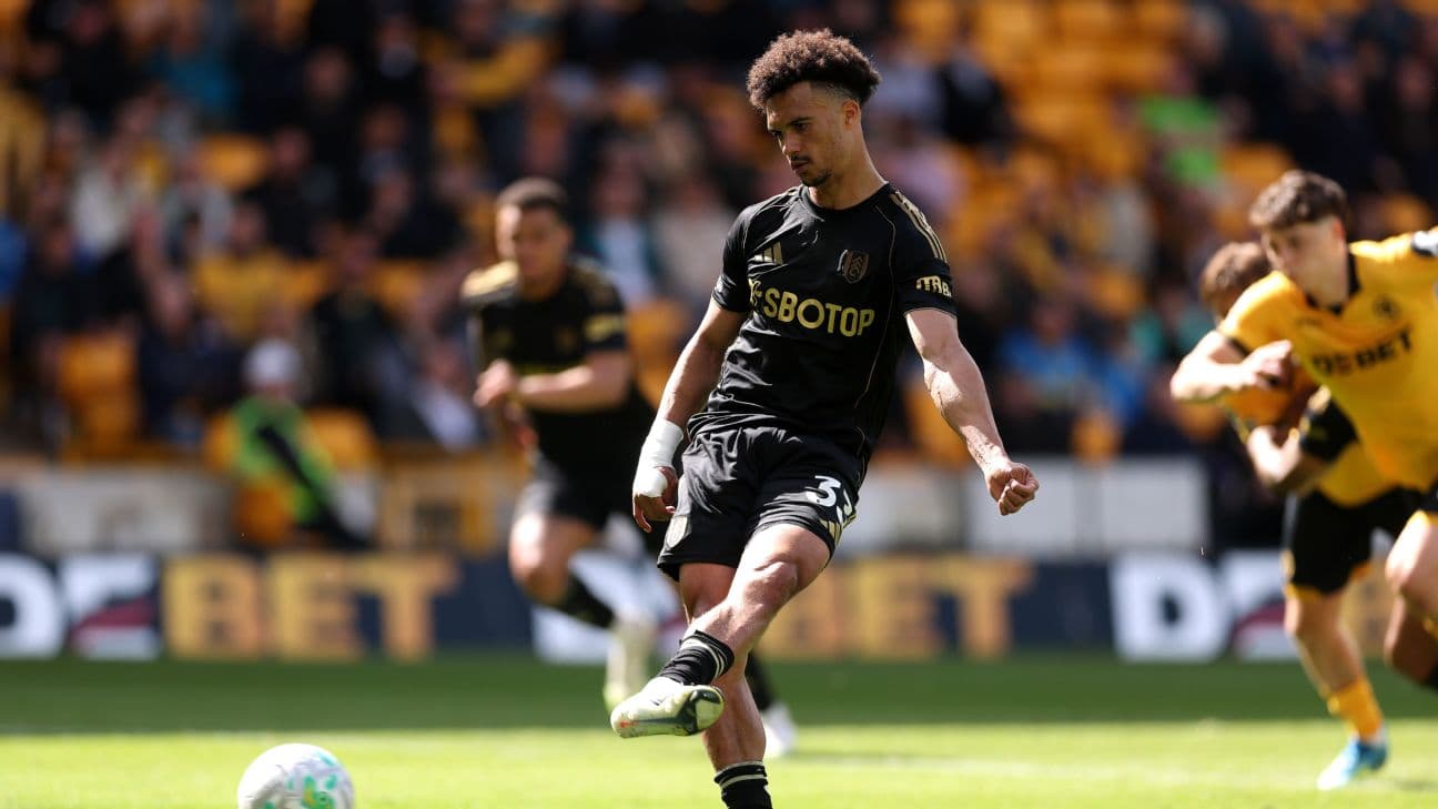 Wolverhampton player taking a free kick