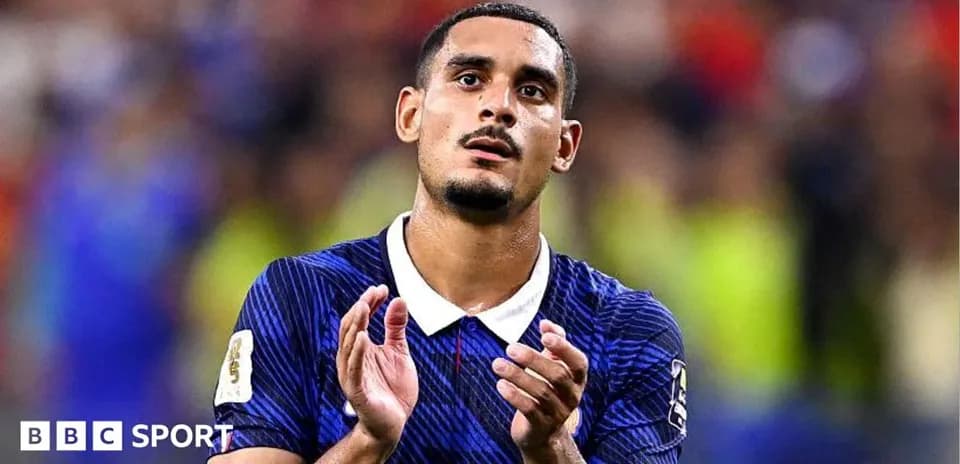 Player applauding after a match on the field