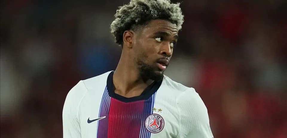 Player wearing PSG jersey during match