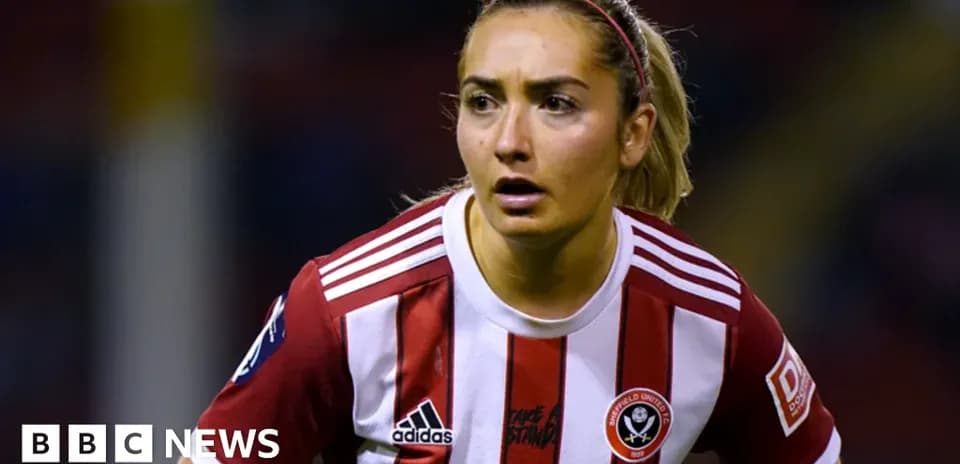 Sheffield United player in action during match