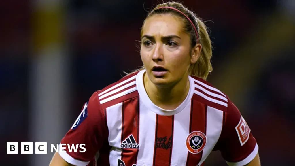 Sheffield United player in action during match