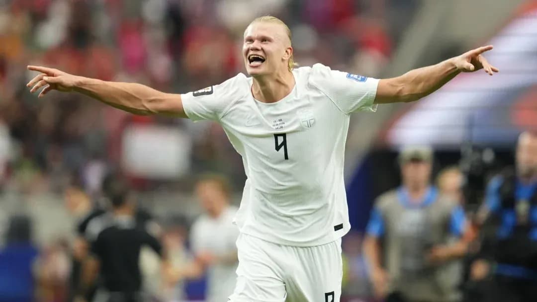 Player celebrating a goal on the field