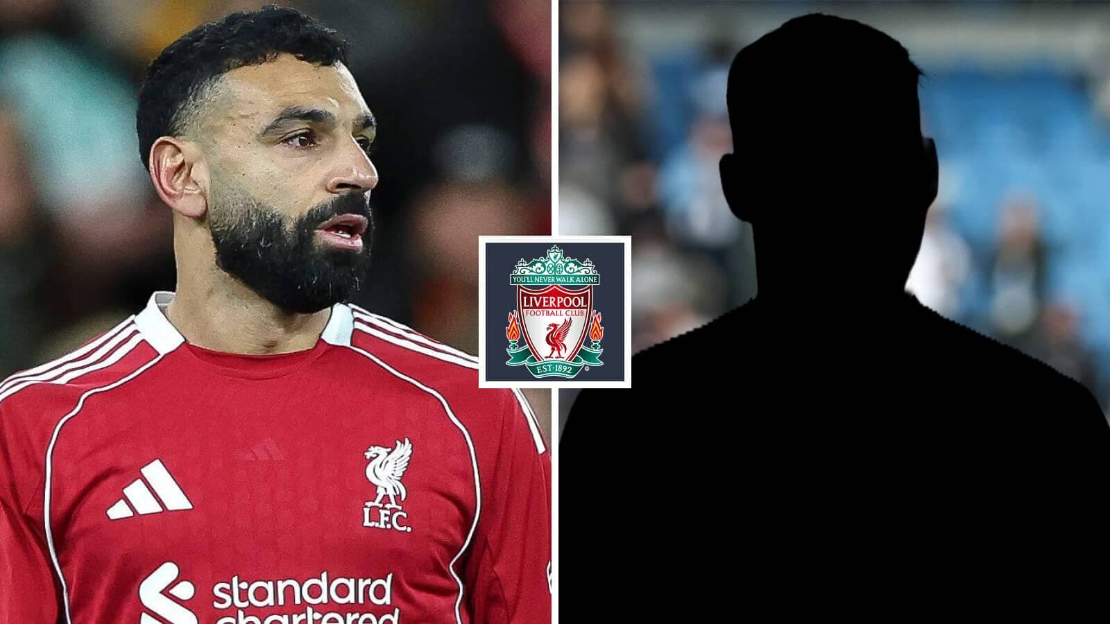 Mohamed Salah in Liverpool jersey with club logo