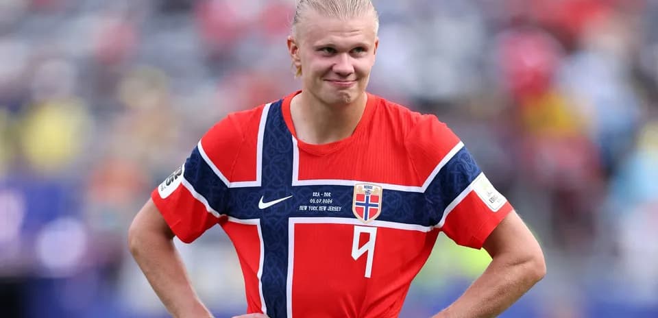Player in Norway jersey during a match
