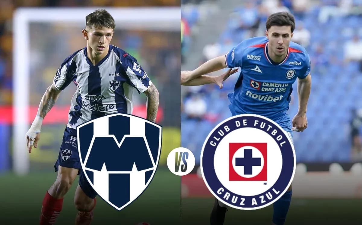 Monterrey vs Cruz Azul Liga MX match action