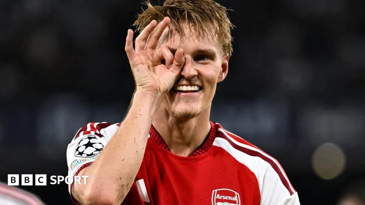 Player celebrating with hand gesture during match