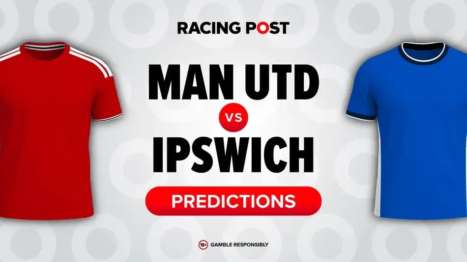 Red and blue jerseys for Manchester United vs Ipswich