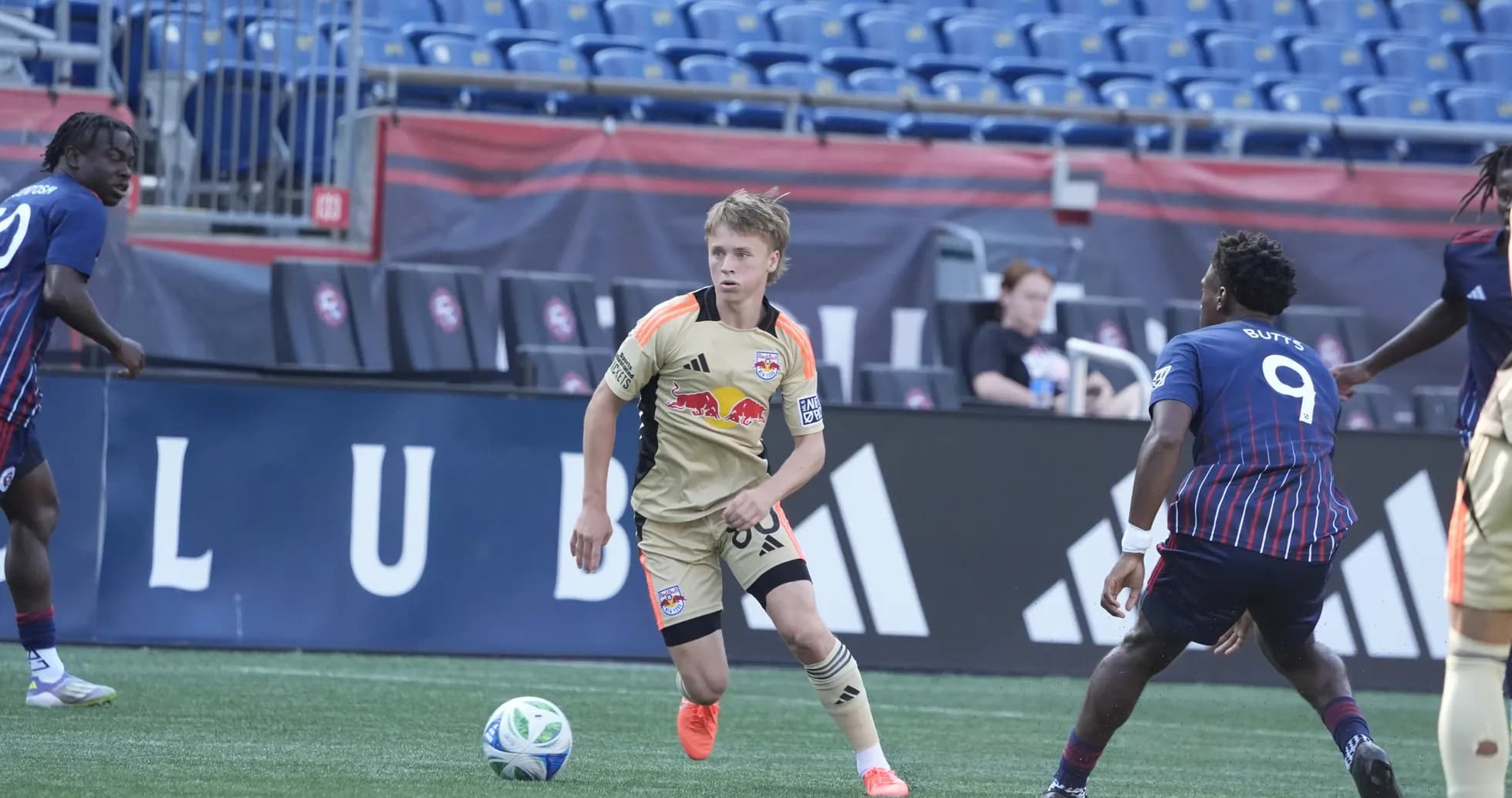 Players in action during New England II vs New York RB II