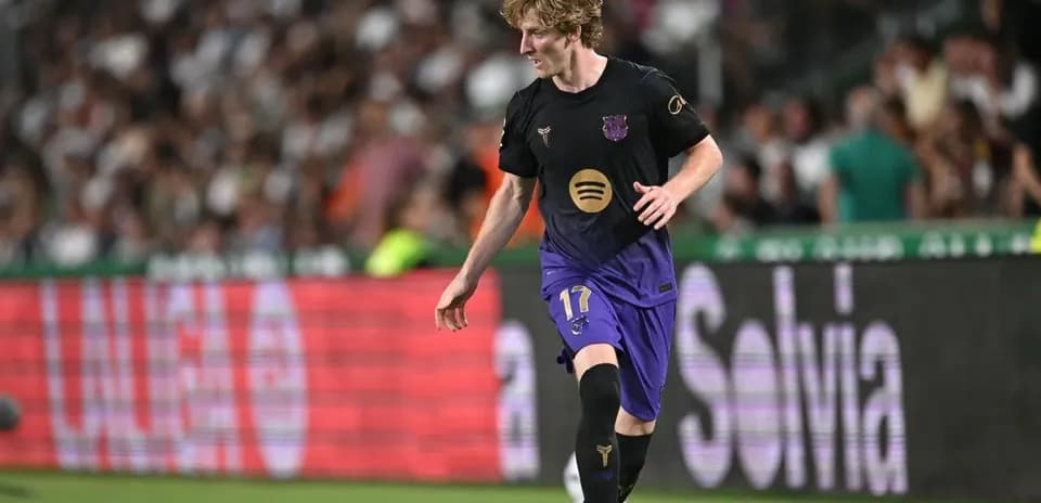 Player in action during a football match