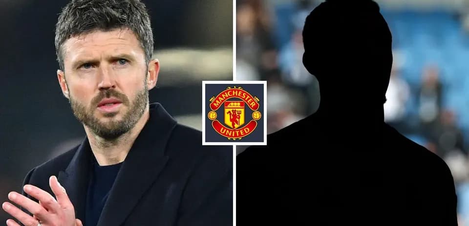 Michael Carrick and a silhouette of a player