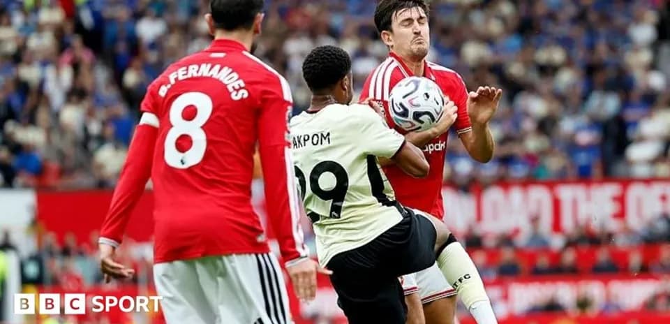 Player attempting to control ball during match