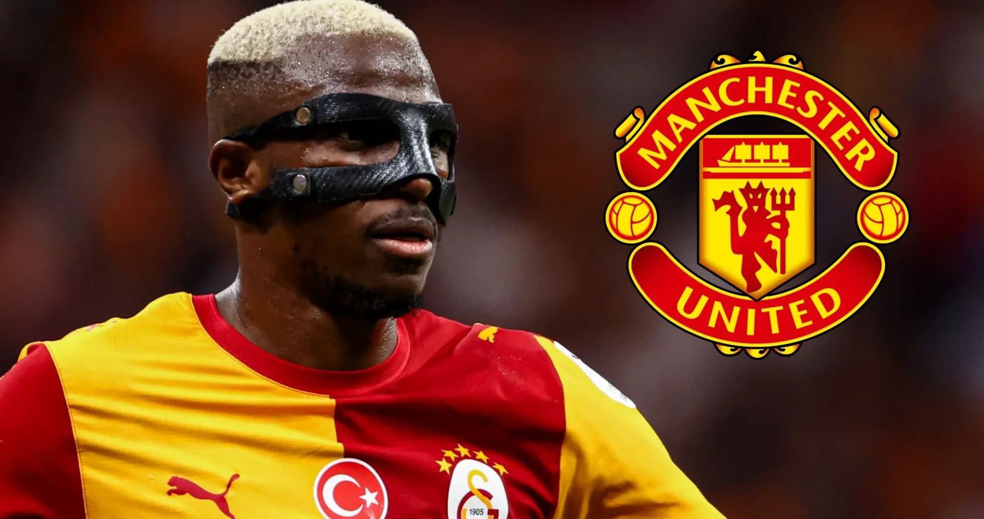 Player wearing mask during match for Galatasaray