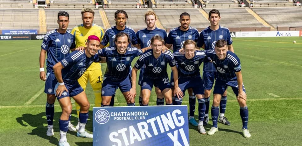 Chattanooga FC starting lineup for match