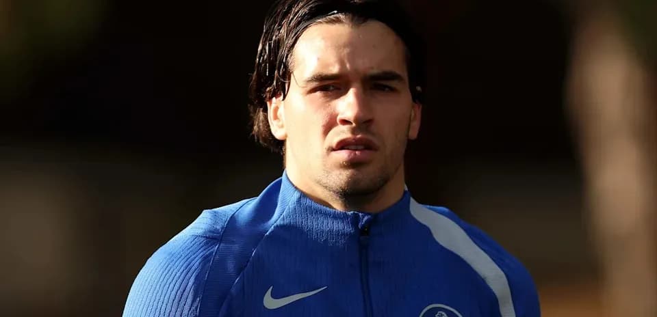 Player in blue training gear at practice session