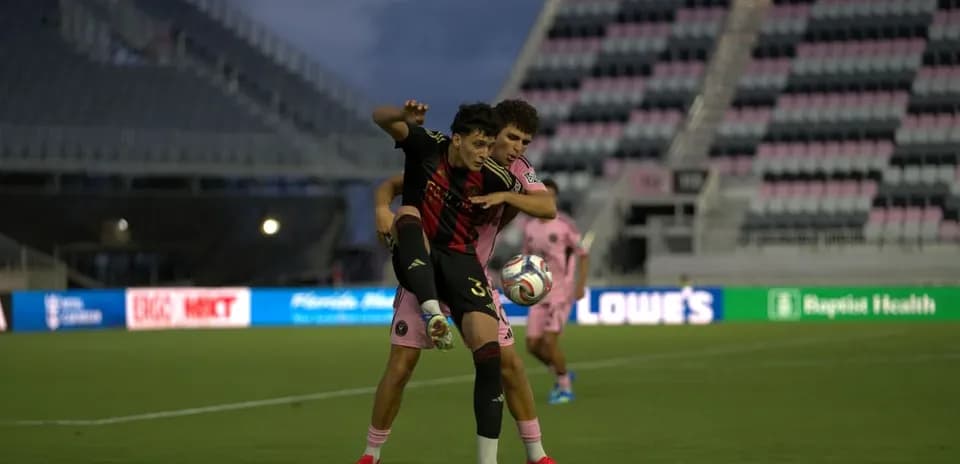 Atlanta United II player challenges Inter Miami II opponent