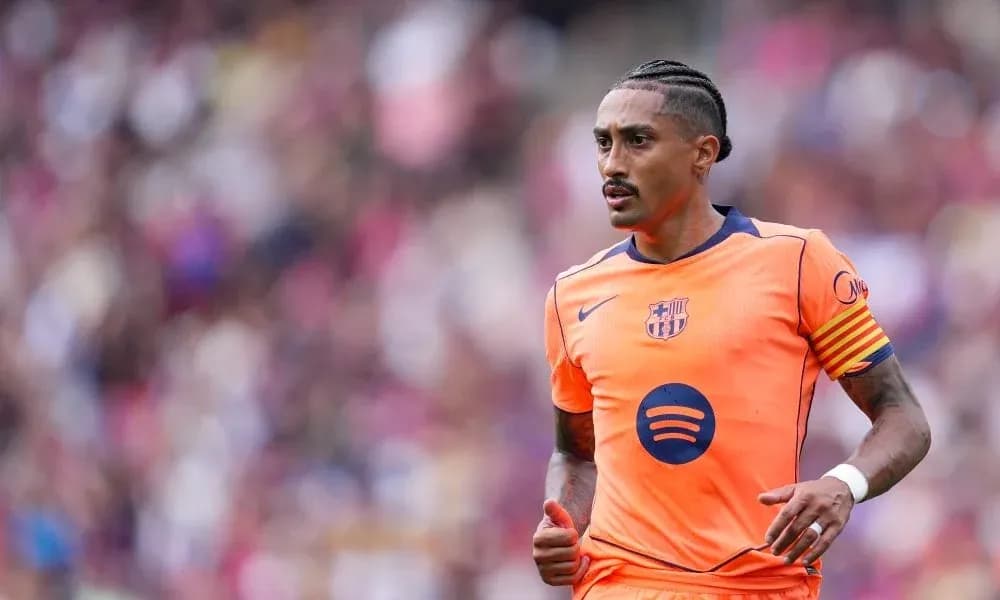 Player wearing Barcelona kit during match