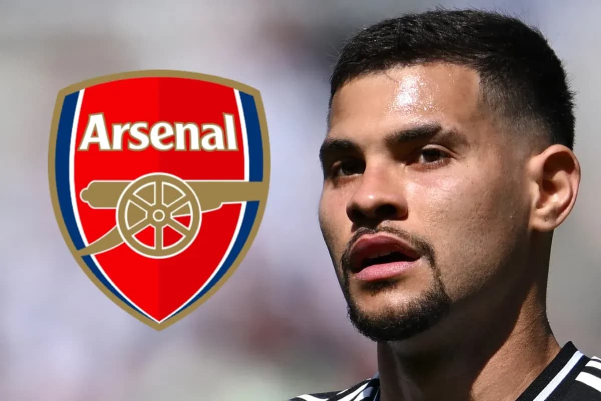 Player with Arsenal logo in background