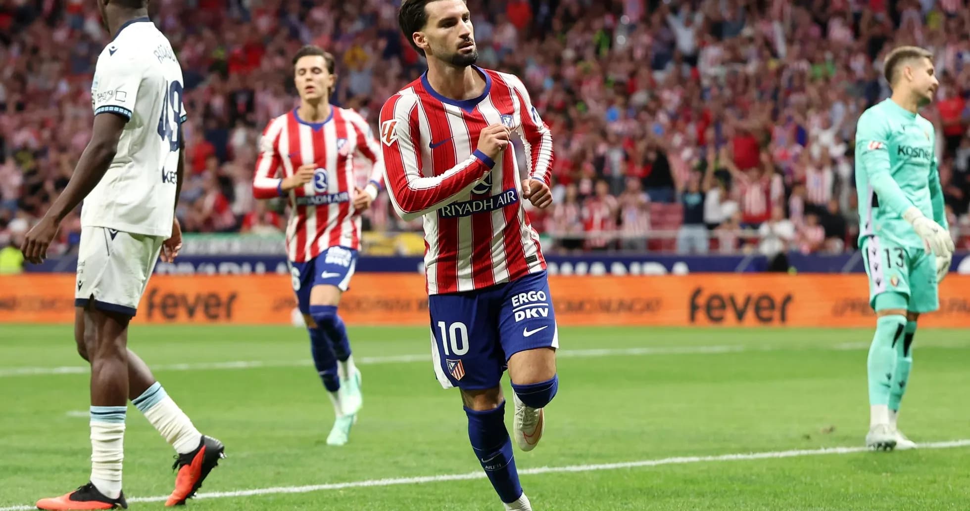 Atletico Madrid player celebrating a goal