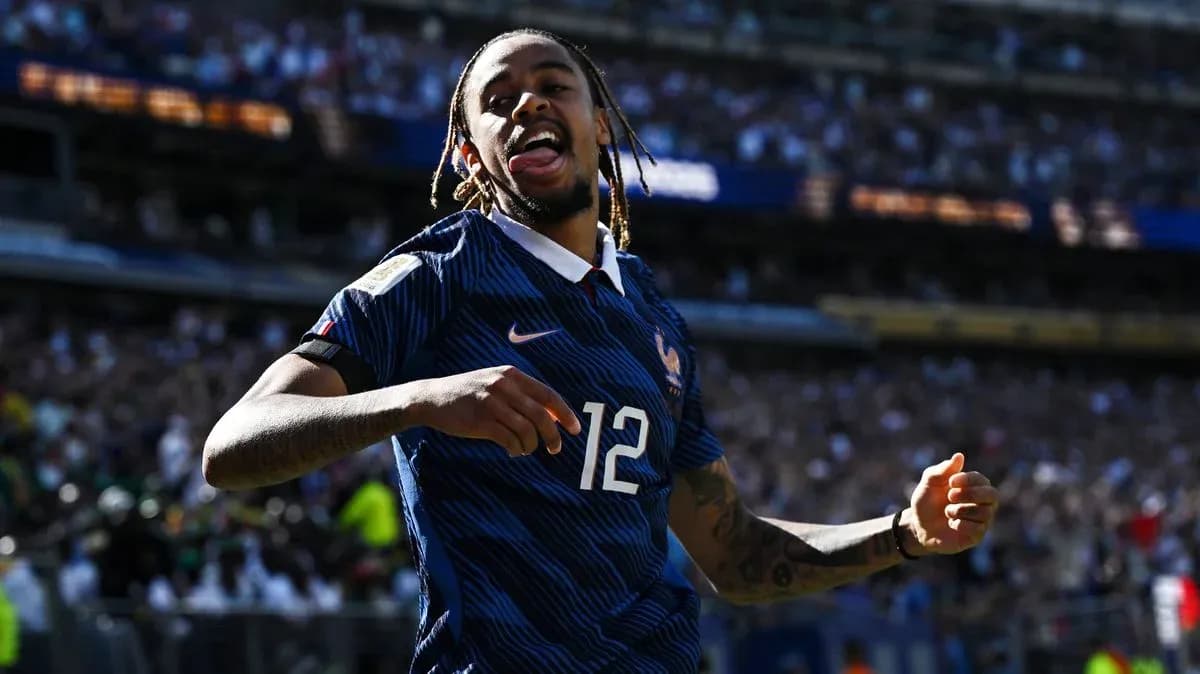 Player celebrating a goal during a match