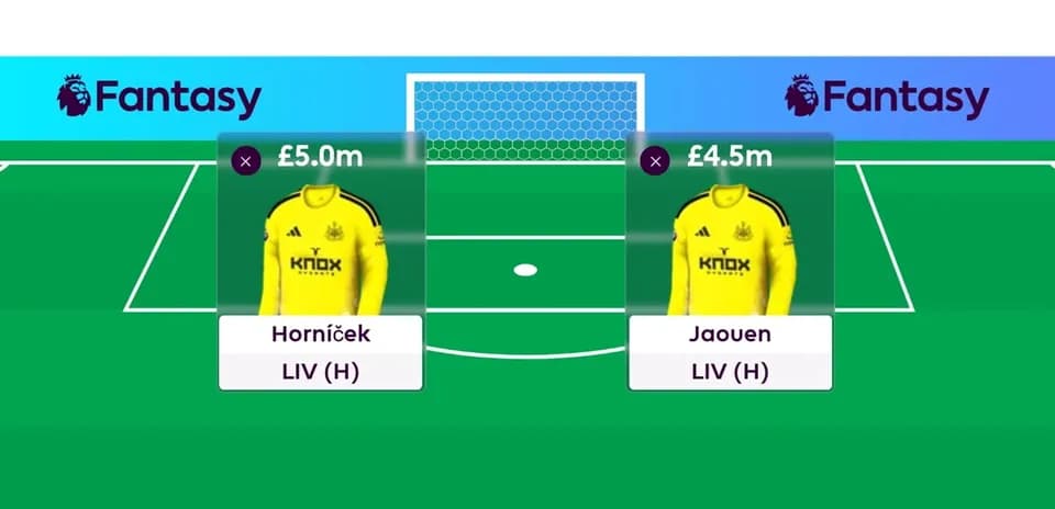 Fantasy football players Horníček and Jaouen displayed