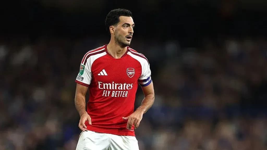 Player wearing Arsenal kit during a match